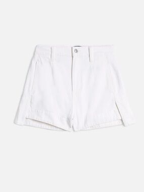 7 For All Mankind White Denim Shorts